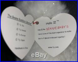 Rare Ty Beanie Babies Buddies Buddy Halo II Sparkle Bear Tag Errors