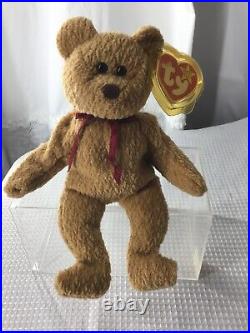 Rare Ty Beanie Babies CURLY Teddy Bear Plush