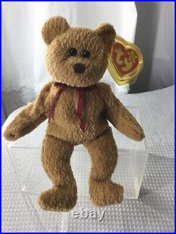 Rare Ty Beanie Babies CURLY Teddy Bear Plush