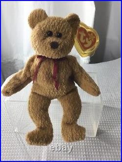 Rare Ty Beanie Babies CURLY Teddy Bear Plush