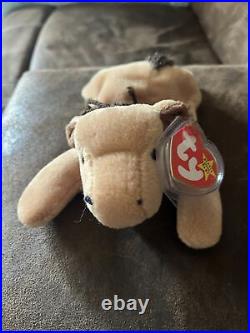 Rare Ty Beanie Babies Derby the Horse 1995 Errors On Tag! Pvc Pellets