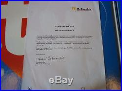 Rare Ty Beanie Babies MC Donald's Presentation Case, 10 Babies Certificate, No 245