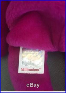 Rare Ty Beanie Babies Millennium (Millenium) Error, Mint, Limited Tag 1999