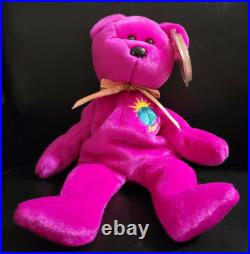 Rare Ty Beanie Babies Millennium The Bear Retired Nwt Original Owner Free Ship