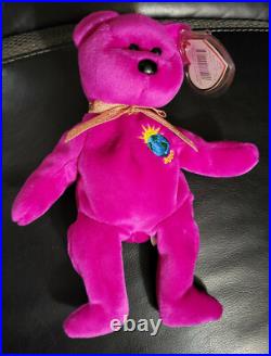 Rare Ty Beanie Babies Millennium The Bear Retired Nwt Original Owner Free Ship