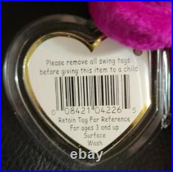 Rare Ty Beanie Babies Millennium The Bear Retired Nwt Original Owner Free Ship