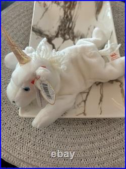 Rare Ty Beanie Babies Mystic The Unicorn 1993 Vintage with Tag Errors