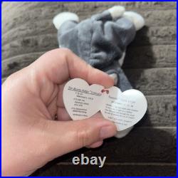 Rare Ty Beanie Babies Nanook 4104 Retired With Errors P. E. Pellets 1996
