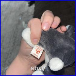 Rare Ty Beanie Babies Nanook 4104 Retired With Errors P. E. Pellets 1996