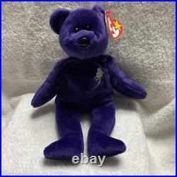 Rare Ty Beanie Babies Princess Bear Toy 2Rare, P. E. Pellets, China. Excellent