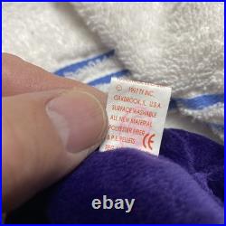 Rare Ty Beanie Babies Princess Bear Toy 2Rare, P. E. Pellets, China. Excellent