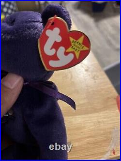 Rare! Ty Beanie Babies Princess Bear Toy PE PELLETS