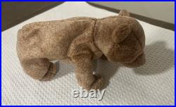 Rare Ty Beanie Baby 1999 Pecan The Bear Retired With Shiny Tush Tag