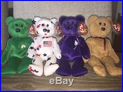 Rare Ty Beanie Baby Bears Mint Condition