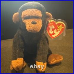 Rare Ty Beanie Baby Congo the Gorilla Plush Toy With Punctuation Errors