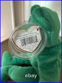 Rare Ty Beanie Baby Erin The Bear 1997 Retired Plush Toy