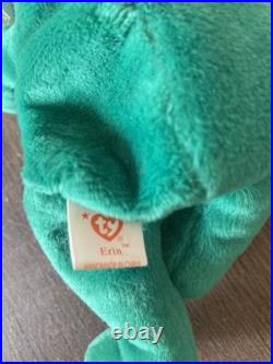 Rare Ty Beanie Baby Erin The Bear 1997 Retired Plush Toy