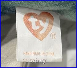 Rare Ty Beanie Baby Green Bronty Dinosaur Babies Fake Knockoff Collectors Piece