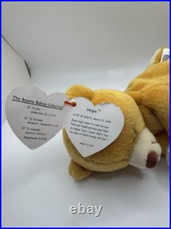 Rare Ty Beanie Baby Hope Bear Tag Error Hang Tag 1998 Tag Rear Tag 1999 Rare Ty Beanie Baby Hope Bear Tag Error Hang Tag 1998 Tag Rear Tag 1999