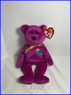 Rare Ty Beanie Baby Millennium/Millenium the Bear Retired With Errors 1999