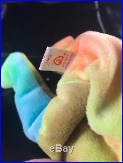 Rare Ty Beanie Baby Peace Bear Original Collectible with Tag Errors