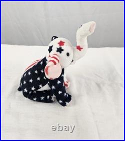 Rare Ty Beanie Baby Righty the Elephant (2000) Tag Errors MINT NWT