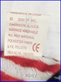 Rare Ty Beanie Baby Righty the Elephant (2000) Tag Errors MINT NWT