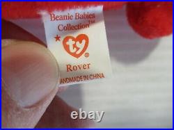 Rare Ty Beanie Baby Rover #4101 5-30-96 Errors