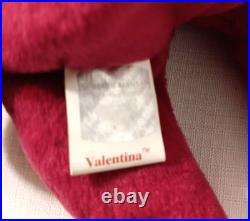 Rare Ty Beanie Baby Valentina with hologram tush tag & date, spelling errors Rare Ty Beanie Baby Valentina with hologram tush tag & date, spelling errors