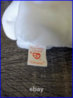 Rare Ty Beanie Baby Valentino Bear 2-14-94
