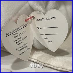 Rare Ty Beanie Baby White Chilly Polar Bear Babies Fake Knockoff Collector Piece