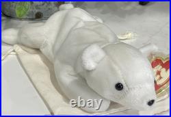 Rare Ty Beanie Baby White Chilly Polar Bear Babies Fake Knockoff Collector Piece