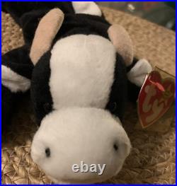 Rare Ty Daisy Cow Beanie Baby PVC Pellets, Tag Errors, Hyphenated Birthday Rare Ty Daisy Cow Beanie Baby PVC Pellets, Tag Errors, Hyphenated Birthday