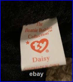 Rare Ty Daisy Cow Beanie Baby PVC Pellets, Tag Errors, Hyphenated Birthday Rare Ty Daisy Cow Beanie Baby PVC Pellets, Tag Errors, Hyphenated Birthday