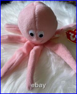 Rare Ty Europe Inky Vintage Ty Beanie Baby 1993 1994 Errors, Bright, Clean, Mint