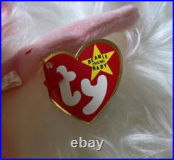 Rare Ty Europe Inky Vintage Ty Beanie Baby 1993 1994 Errors, Bright, Clean, Mint
