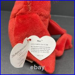Rare Ty Mac the Cardinal Beanie Baby 1998 tag errors 1999