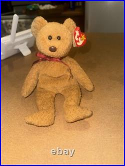 Rare! Ty Original Beanie Babies Collection Curly The Bear Ty Beanie Babies w