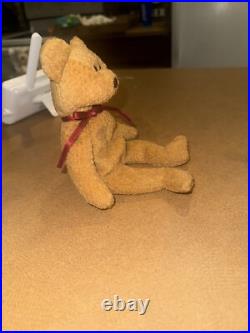 Rare! Ty Original Beanie Babies Collection Curly The Bear Ty Beanie Babies w