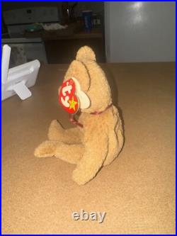Rare! Ty Original Beanie Babies Collection Curly The Bear Ty Beanie Babies w