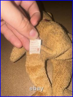 Rare! Ty Original Beanie Babies Collection Curly The Bear Ty Beanie Babies w