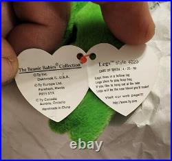 Rare Ty Original Beanie Baby Legs 1993 Mint Condition Multiple Tag Errors