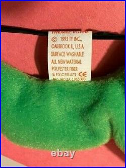 Rare Ty Original Beanie Baby Legs 1993 Mint Condition Multiple Tag Errors