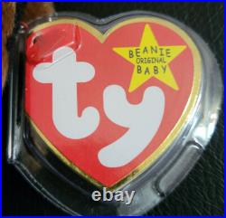 Rare Ty Retired Beanie Baby Congo The Gorilla 1996 Nwt Errors Original Owner