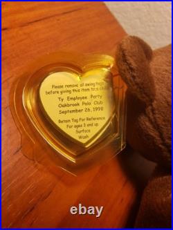 Rare Ty Warner Signed Billionaire Beanie Bear! Made For Employees Only