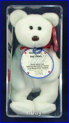 Rare Valentino Beanie Baby, Heart to Heart By Michael Bolton, autographed