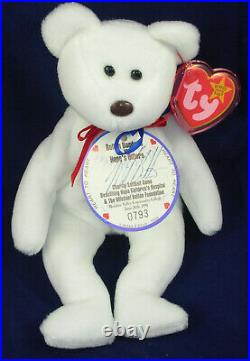 Rare Valentino Beanie Baby, Heart to Heart By Michael Bolton, autographed