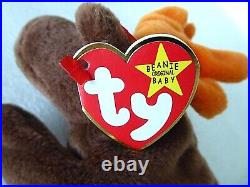 Rare Vintage Retired Ty 1993 Beanie Baby Chocolate Moose 4th/v3 tag, Mint Orig 9 Rare Vintage Retired Ty 1993 Beanie Baby Chocolate Moose 4th/v3 tag, Mint Orig 9
