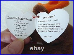 Rare Vintage Retired Ty 1993 Beanie Baby Chocolate Moose 4th/v3 tag, Mint Orig 9 Rare Vintage Retired Ty 1993 Beanie Baby Chocolate Moose 4th/v3 tag, Mint Orig 9