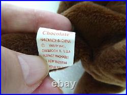 Rare Vintage Retired Ty 1993 Beanie Baby Chocolate Moose 4th/v3 tag, Mint Orig 9 Rare Vintage Retired Ty 1993 Beanie Baby Chocolate Moose 4th/v3 tag, Mint Orig 9